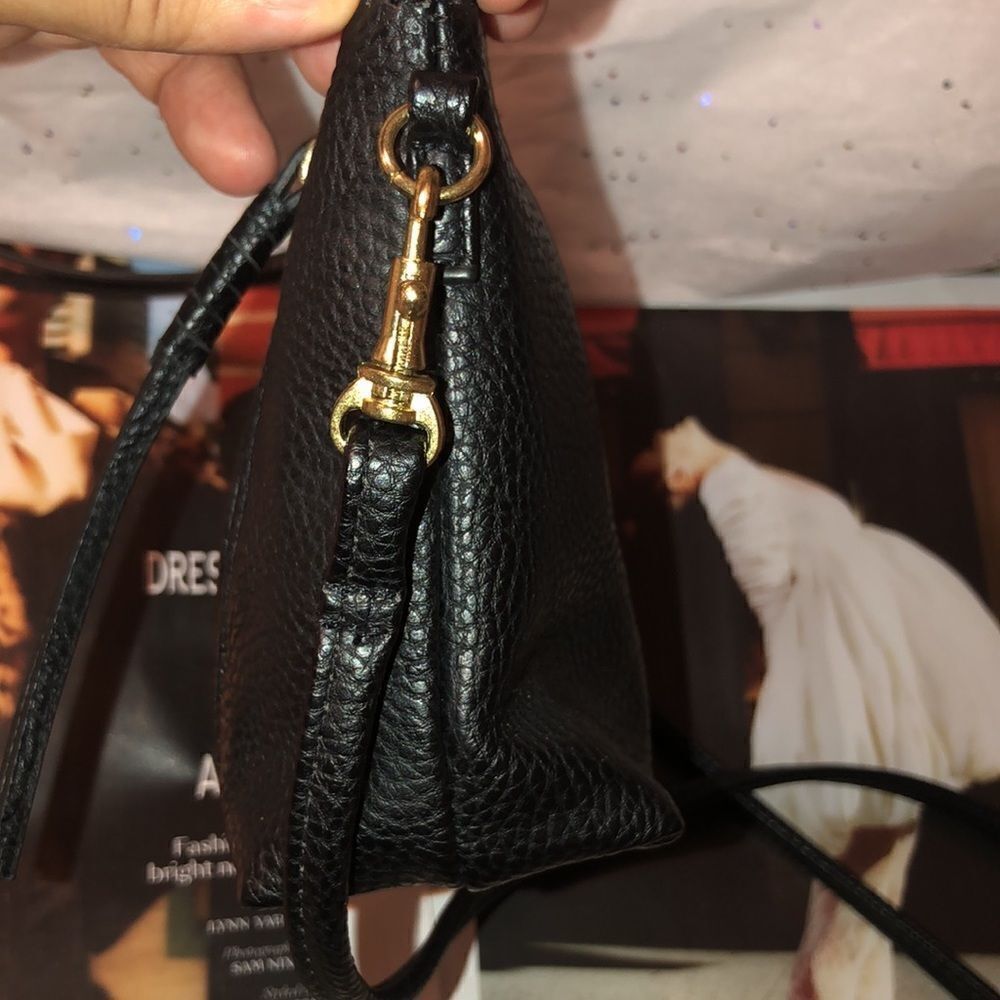 H&M Faux Leather Black Mini Moto Cross Body - Picture 11 of 14